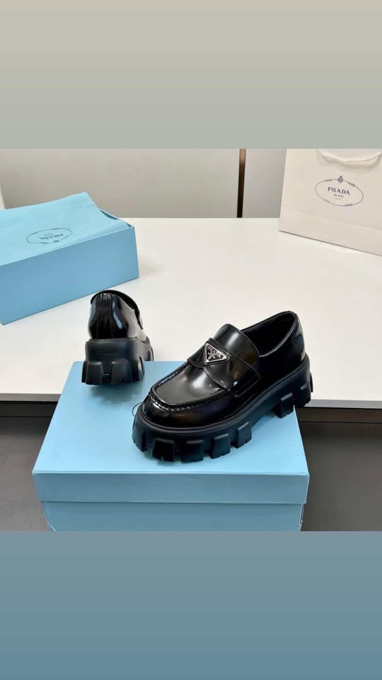 Prada oxford leather