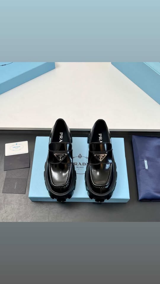 Prada oxford leather