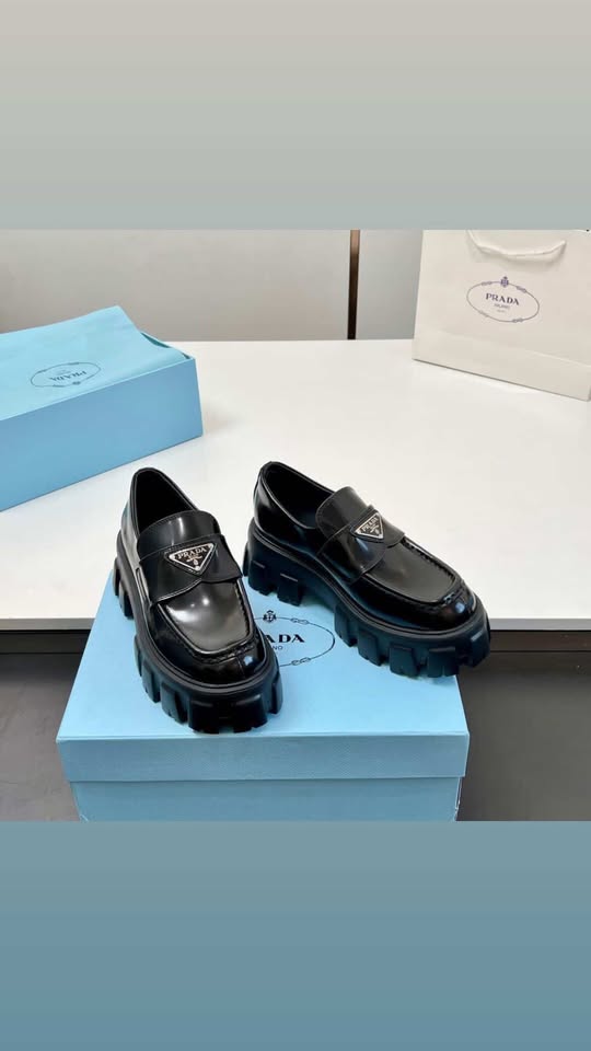 Prada oxford leather