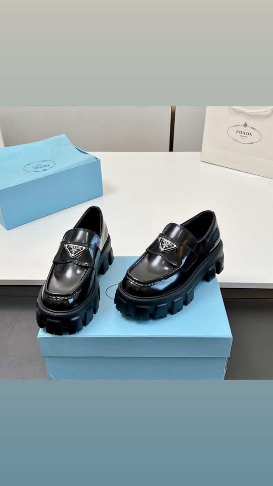 Prada oxford leather